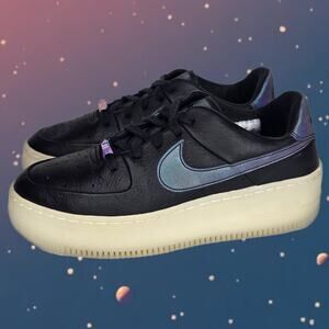 NIKE AIR FORCE 1 AF1 SAGE LOW LX OIL GREY-WHITE Women's Size 7.5 Streetwear